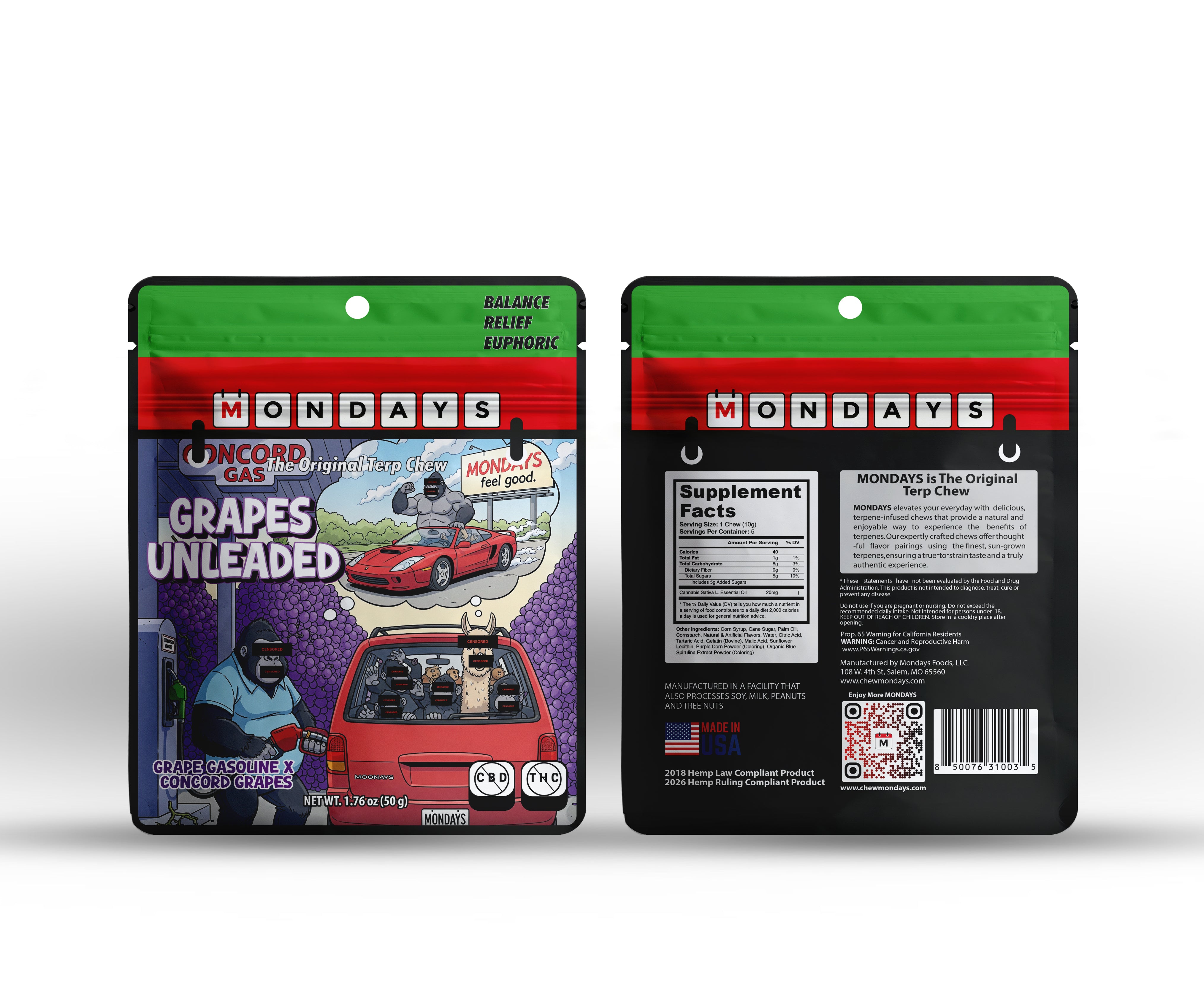 Grapes Unleaded Terp Chew