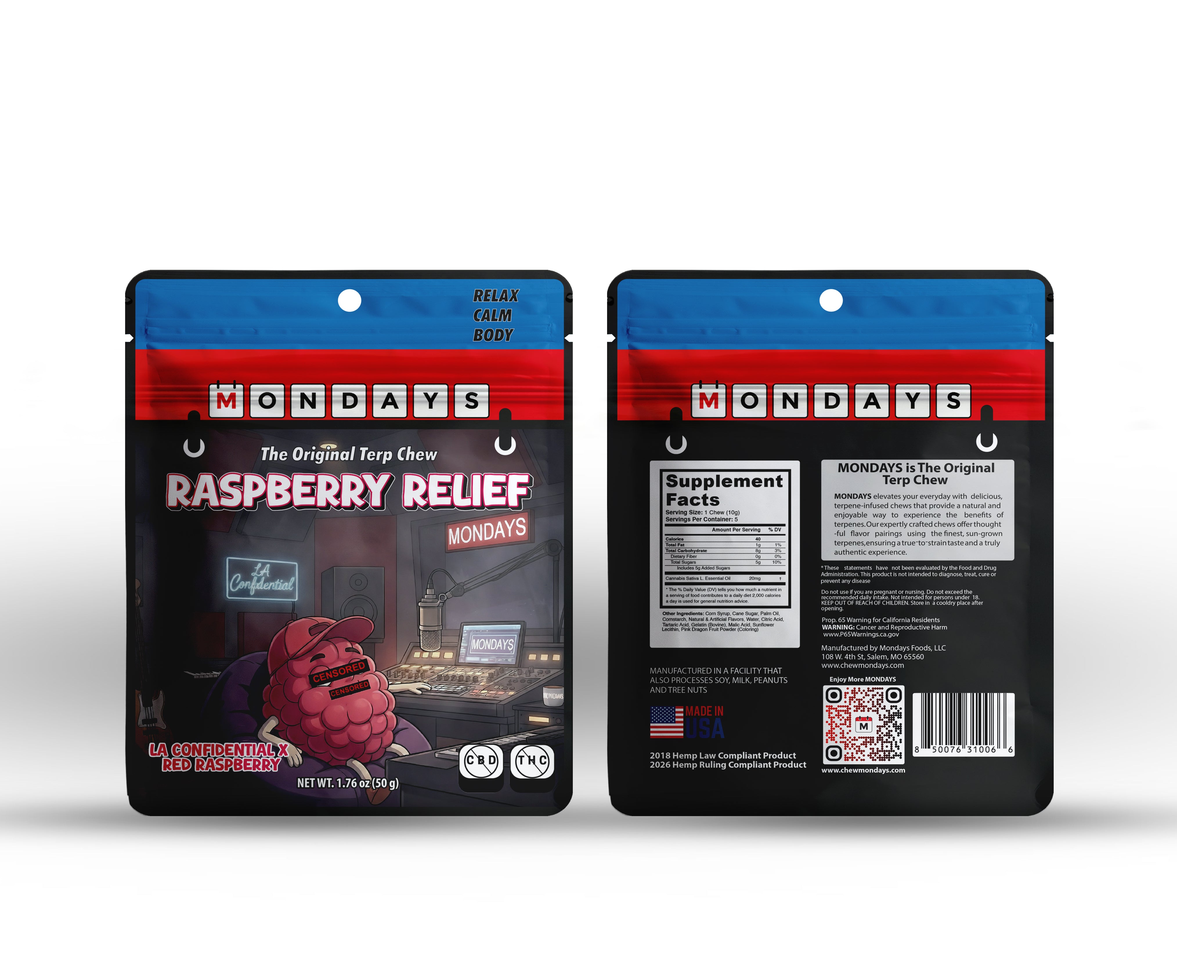 Raspberry Relief Terp Chew