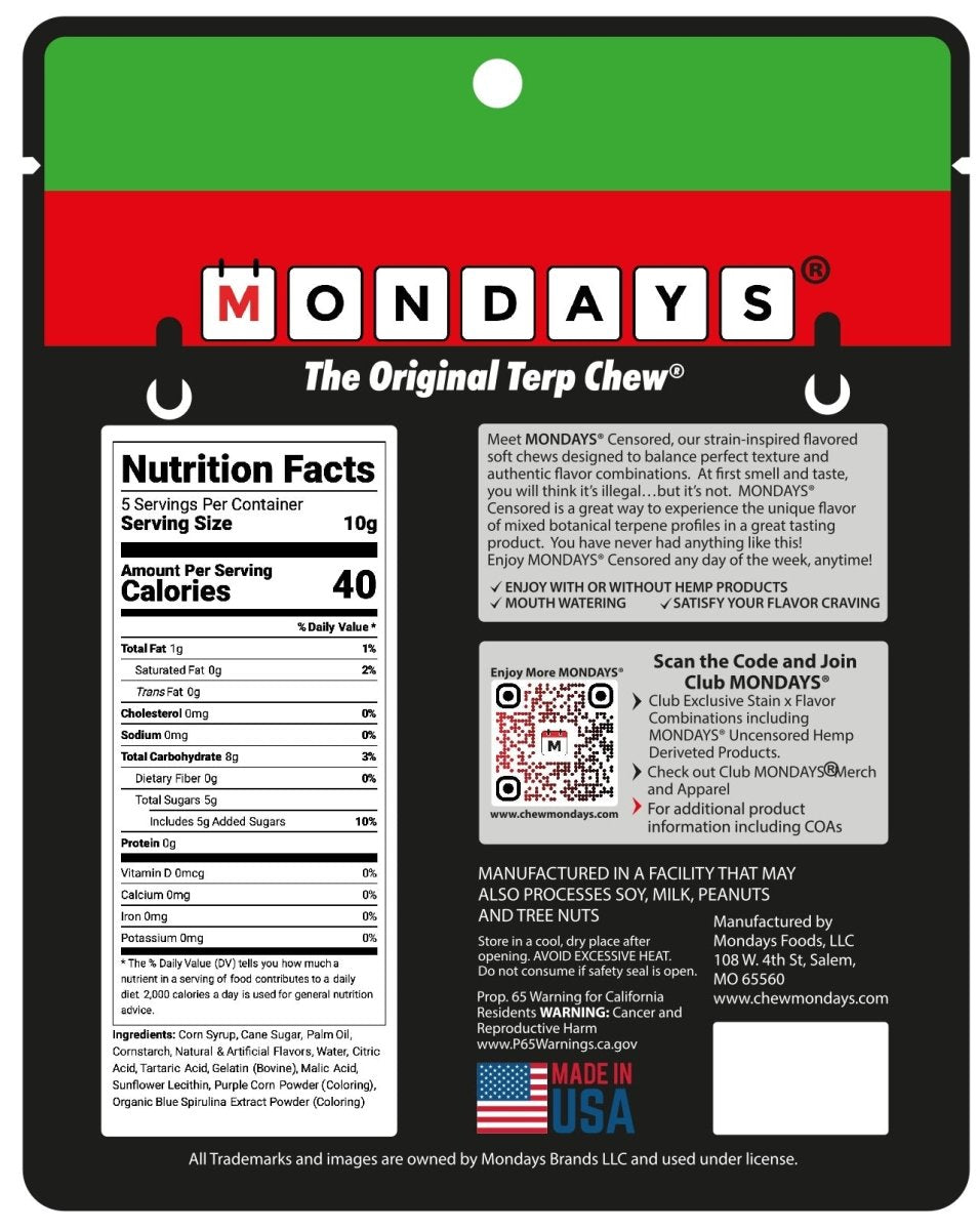 Gelato 33 x Concord Grape - Wholesale (40 bags) Botanical - Enjoy More MONDAYS