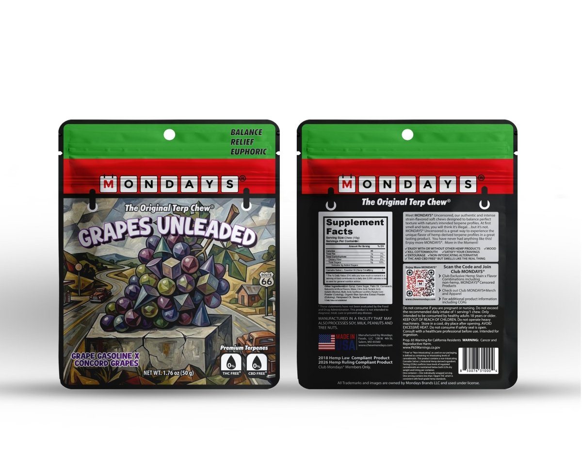 Grapes Unleaded - Wholesale (40 bags) - Enjoy More MONDAYS
