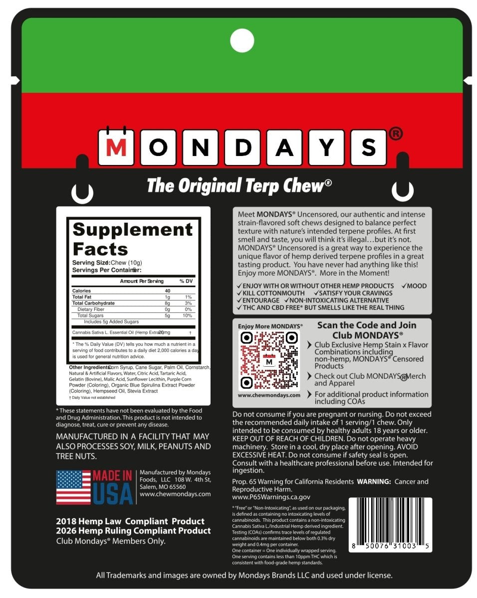 Grapes Unleaded | Grape Gasoline Taffy Chews | MONDAYS