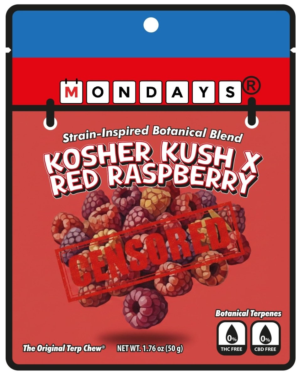 Kosher Kush x Red Raspberry - Wholesale (40 bags) Botanical - Enjoy More MONDAYS