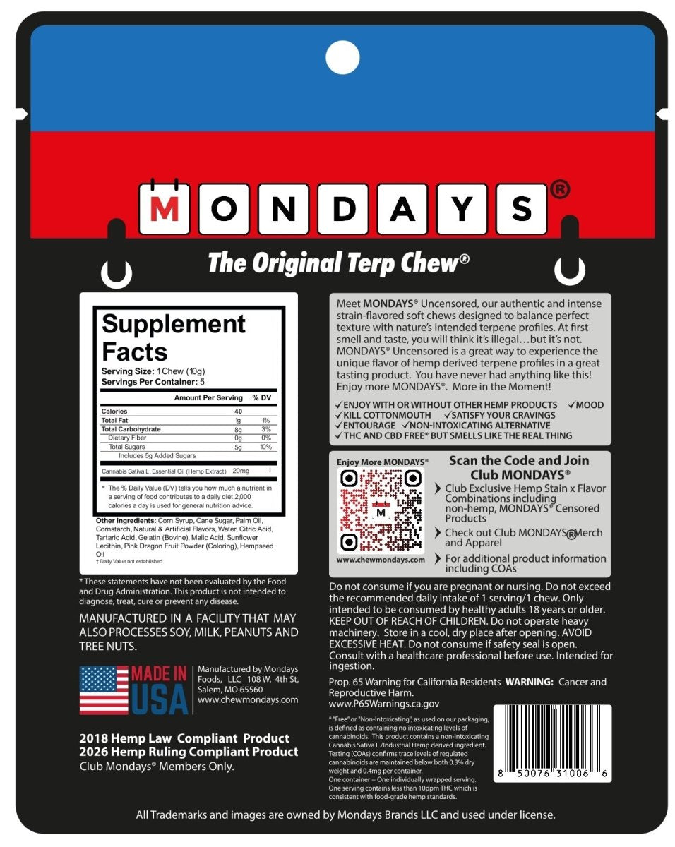 Raspberry Relief - Wholesale (40 bags) - Enjoy More MONDAYS